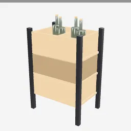 Bottle Crate Rack low-poly 3D model (5,508 tris)