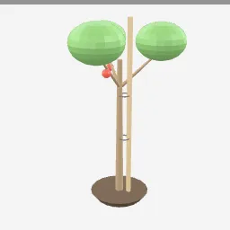Fruit Sapling low-poly 3D model (3,456 tris)