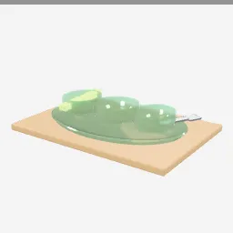 Relish Dish low-poly 3D model (3,480 tris)