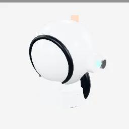 Space Helmet low-poly 3D model (7,568 tris)