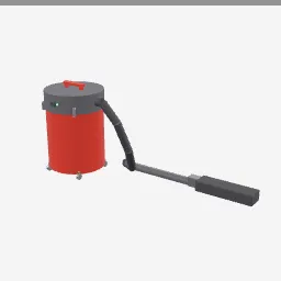 Shop Vac low-poly 3D model (2,824 tris)