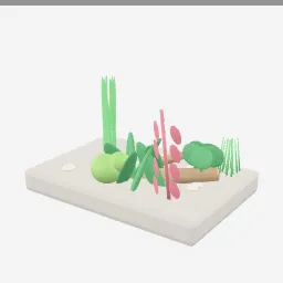 Aquarium Plants low-poly 3D model (22,380 tris)