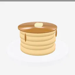 Pancake Stack low-poly 3D model (3,680 tris)