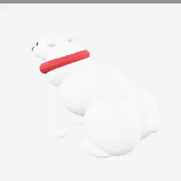 Polar Bear Figurine low-poly 3D model (10,788 tris)