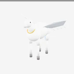 Pegasus low-poly 3D model (13,756 tris)