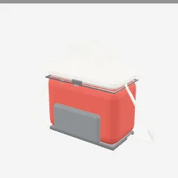 Cooler Tote low-poly 3D model (1,656 tris)