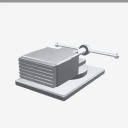 Bench Vise low-poly 3D model (2,340 tris)