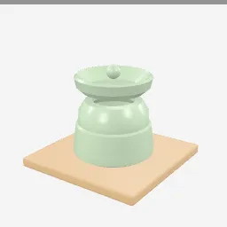 Butter Crock low-poly 3D model (3,756 tris)