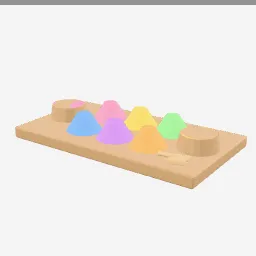 Holi Powders low-poly 3D model (1,292 tris)