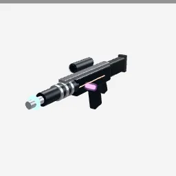 Plasma Rifle low-poly 3D model (3,896 tris)