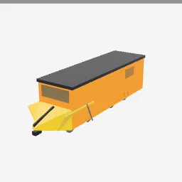 Snowplow Train low-poly 3D model (1,164 tris)