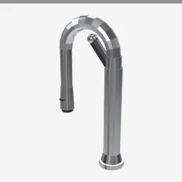 Pull Down Faucet low-poly 3D model (2,608 tris)