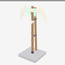 Dragonbone Axe low-poly 3D model (7,200 tris)