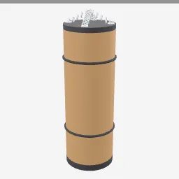 Punching Bag low-poly 3D model (15,476 tris)