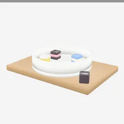 Licorice Allsorts low-poly 3D model (6,208 tris)