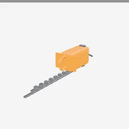 Hedge Trimmer low-poly 3D model (2,240 tris)