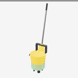 Mop Bucket Set low-poly 3D model (5,040 tris)