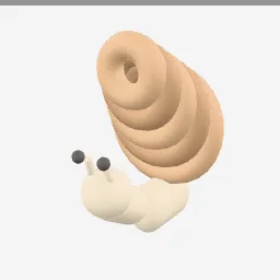 Snail low-poly 3D model (5,776 tris)