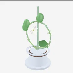 Passion Flower low-poly 3D model (41,640 tris)
