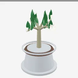 Gardenia low-poly 3D model (16,832 tris)