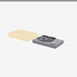 Suzuri Inkstone low-poly 3D model (2,296 tris)