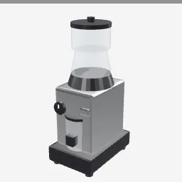 Burr Coffee Grinder low-poly 3D model (2,108 tris)