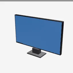 Flat Tv low-poly 3D model (1,144 tris)