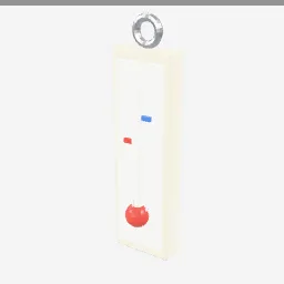 Greenhouse Thermometer low-poly 3D model (1,504 tris)