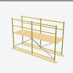 Scaffolding low-poly 3D model (2,160 tris)