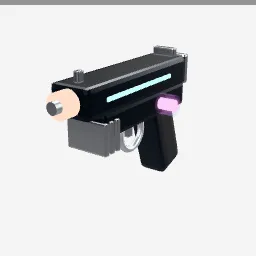 Laser Pistol low-poly 3D model (2,688 tris)