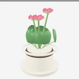 Geranium low-poly 3D model (59,312 tris)