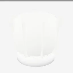 Chef Toque low-poly 3D model (2,144 tris)