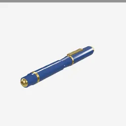 Fountain Pen low-poly 3D model (4,304 tris)
