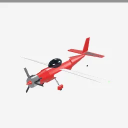 Stunt Plane low-poly 3D model (5,408 tris)
