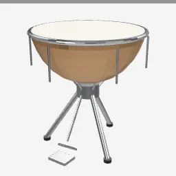 Timpani low-poly 3D model (4,288 tris)