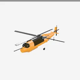 Rescue Helicopter low-poly 3D model (5,860 tris)