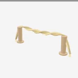 Shimenawa Rope low-poly 3D model (2,528 tris)