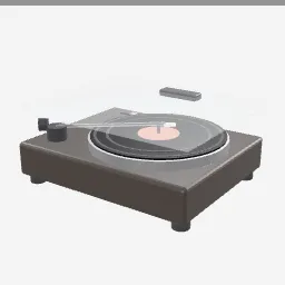 Turntable low-poly 3D model (2,764 tris)