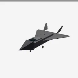 Stealth Fighter low-poly 3D model (2,048 tris)