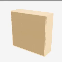 Cubby Shelf low-poly 3D model (1,404 tris)
