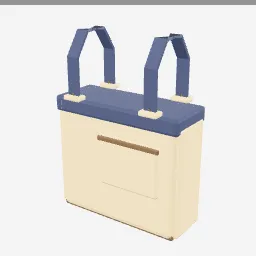 Tote Bag Canvas low-poly 3D model (1,596 tris)