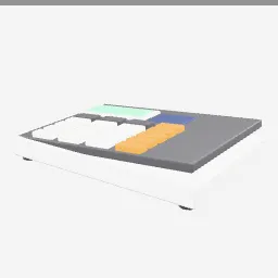 Desk Calculator low-poly 3D model (4,764 tris)