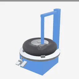 Tire Changer low-poly 3D model (4,568 tris)