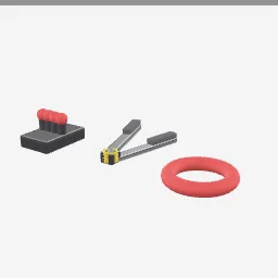 Grip Trainer low-poly 3D model (5,556 tris)