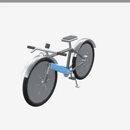 E Bike low-poly 3D model (13,812 tris)