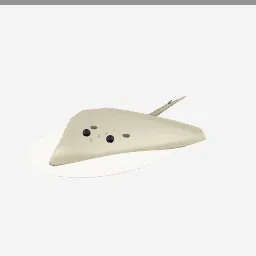 Stingray low-poly 3D model (8,576 tris)
