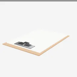Clipboard low-poly 3D model (1,024 tris)