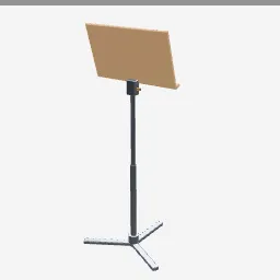 Music Stand low-poly 3D model (1,200 tris)