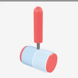 Lint Roller low-poly 3D model (1,536 tris)