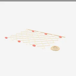 Fish Net Floats low-poly 3D model (10,844 tris)